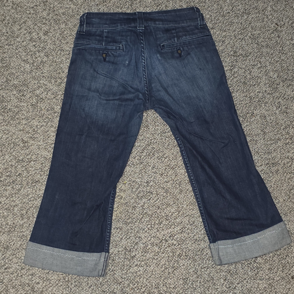 Anlo Dark Blue Cropped Jeans - Picture 2 of 4